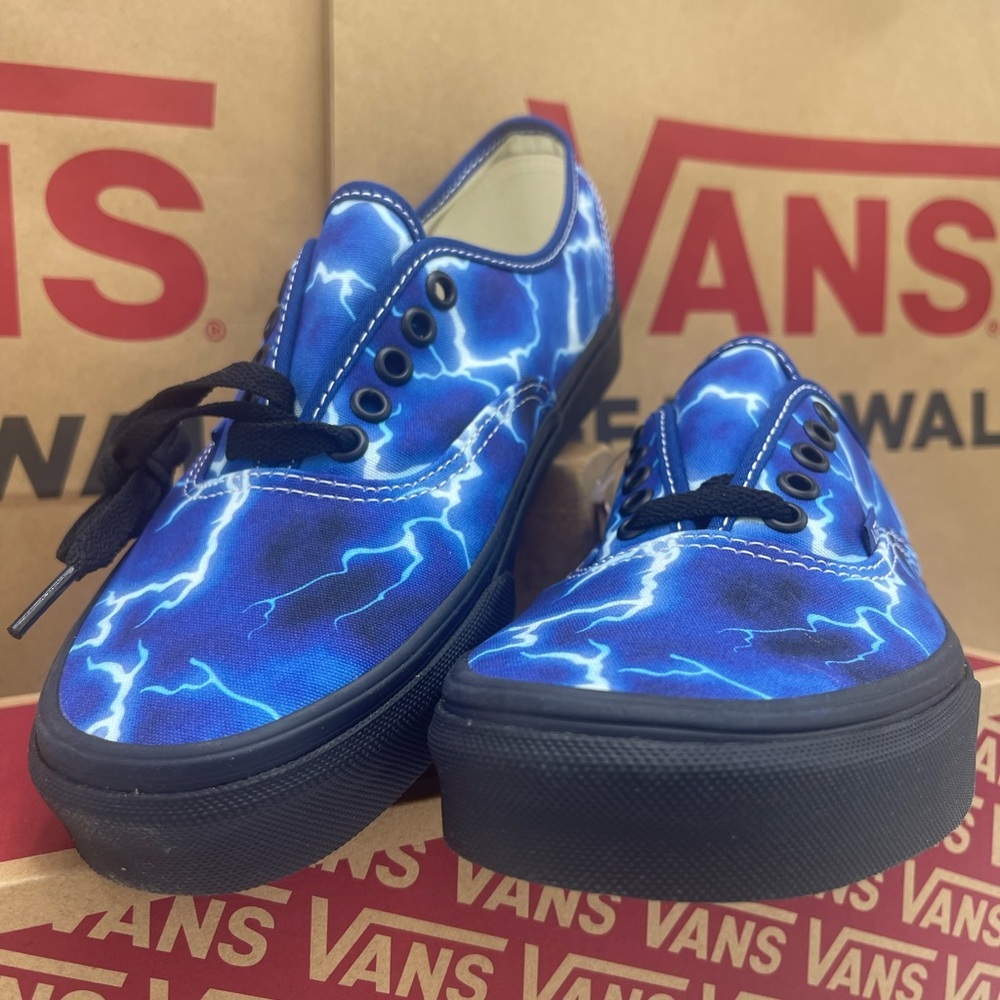 Vans Men’s Authentic (Lightning) Black/Blue Sneakers 
VN0A5H78QFT Electric Blue - Picture 4 of 16